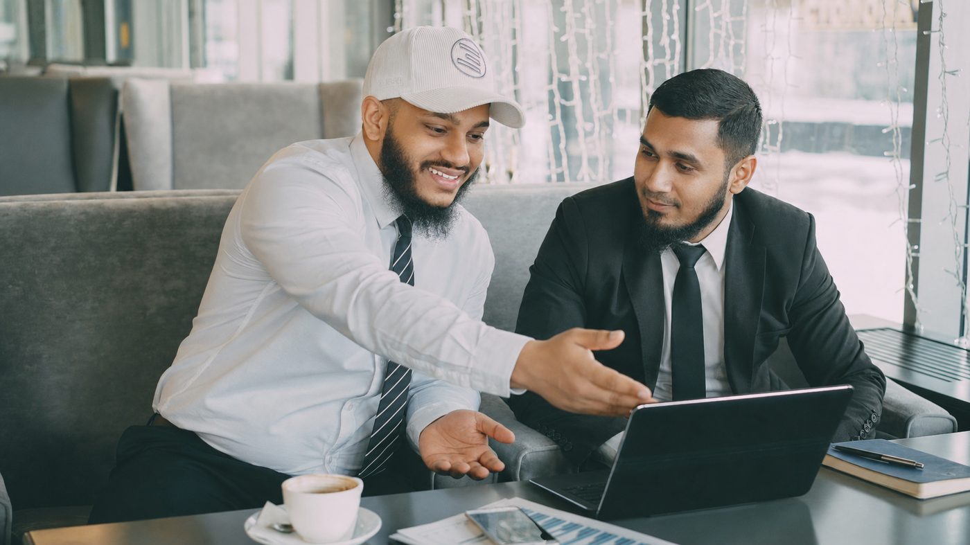 AdsFlair account managers reviewing a client's Google Ads performance dashboard